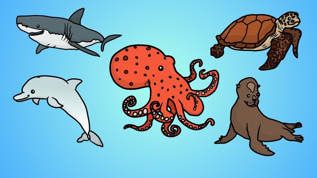 Picture of: Draw Five: How to Draw Ocean Animals