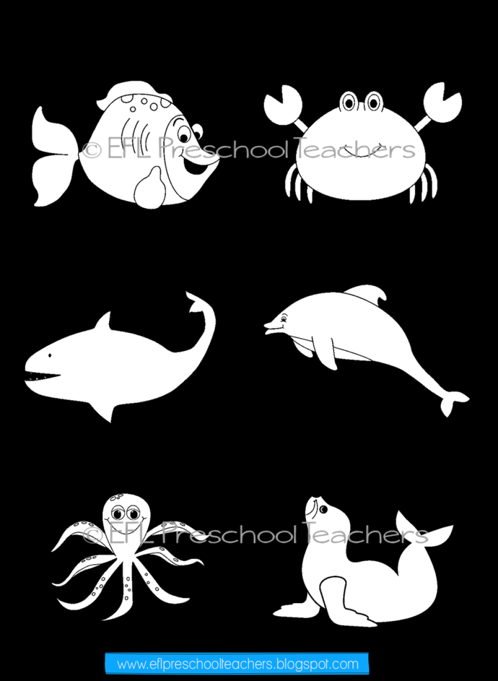 Picture of: ESL Sea animals worksheet  Animal worksheets, Sea animals