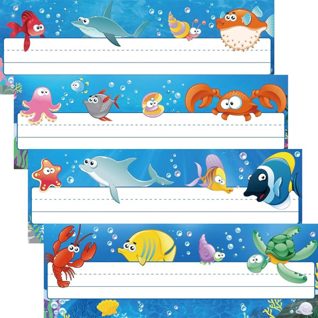 Picture of: Sea Animal Desk Name Plate Ocean Nameplates for Primary